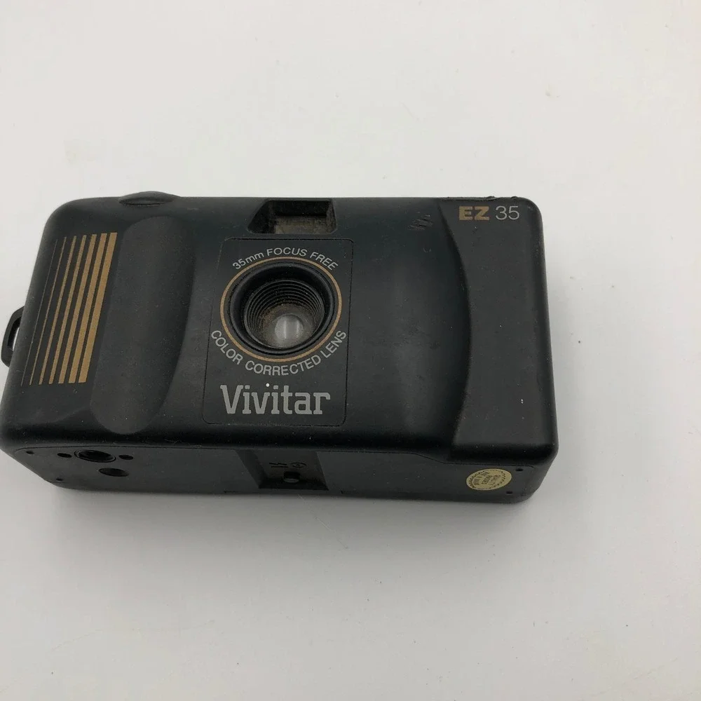 Vintage VIVITAR EZ35 35mm Focus Free Film Point And Shoot‎ Film Camera UNTESTED